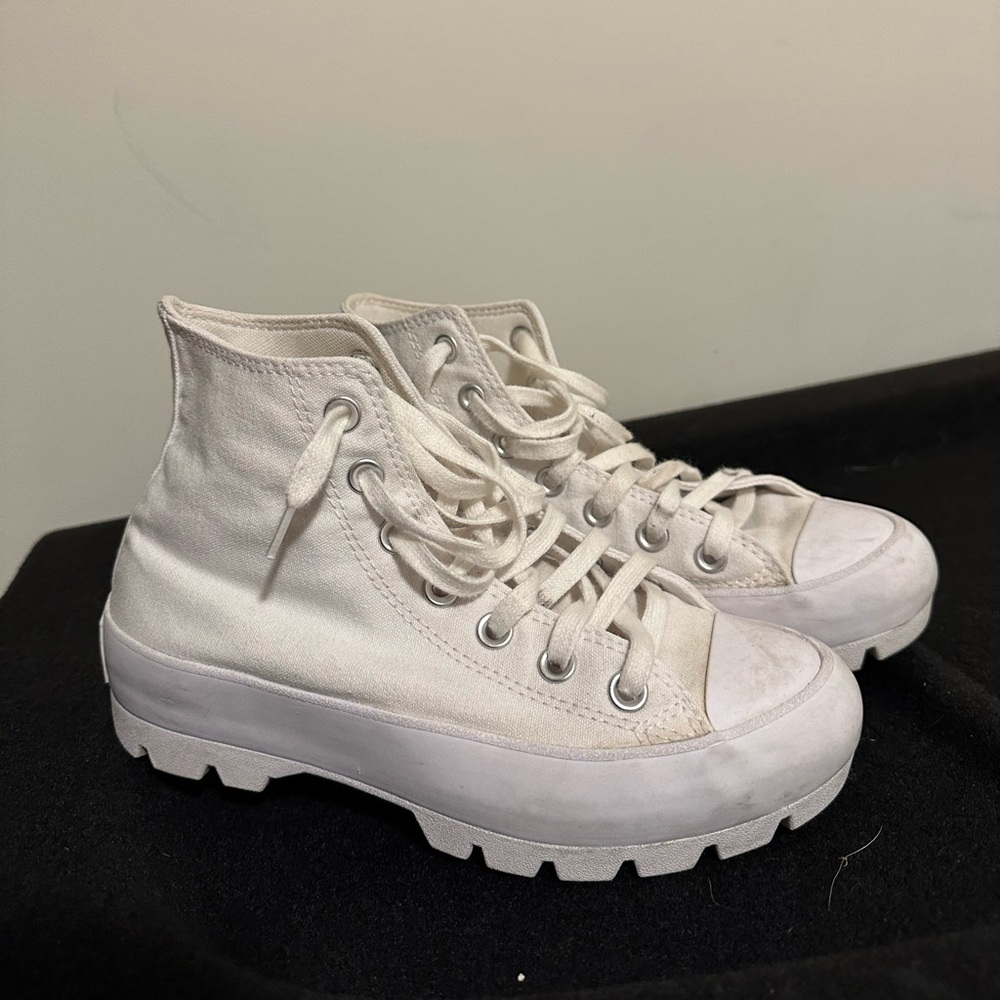 Converse All Star White Canvas High-Tops